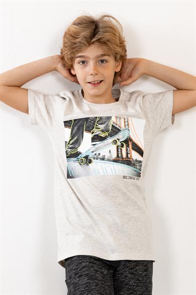 BRZ Kids Skate Baskılı Erkek Çocuk T-shirt