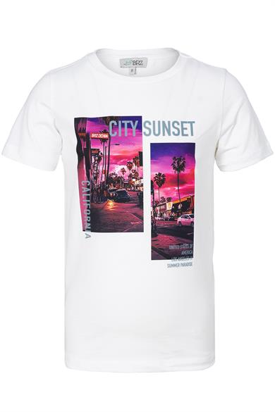 BRZ Kids Sunset Baskılı Erkek Çocuk Kısa Kollu T-shirt