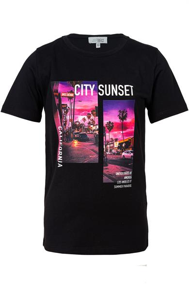 BRZ Kids Sunset Baskılı Erkek Çocuk Kısa Kollu T-shirt