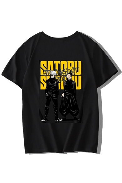 BRZ Kids Unisex Çocuk Anime Jujutsu Kaisen Satosugu T-shirt