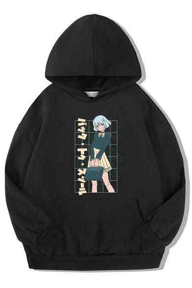 BRZ Kids Unisex Çocuk Anime School Girl Hoodie