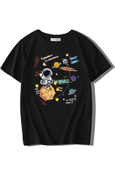 BRZ Kids Unisex Çocuk Astronaut T-shirt