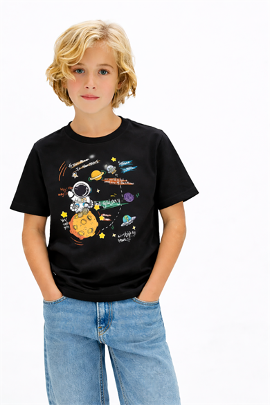 BRZ Kids Unisex Çocuk Astronaut T-shirt