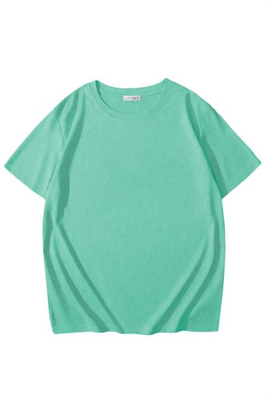 BRZ Kids Unisex Çocuk Basic T-shirt Aqua