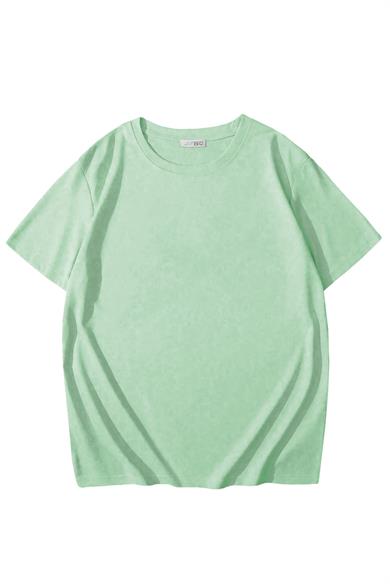 BRZ Kids Unisex Çocuk Basic T-shirt Mint