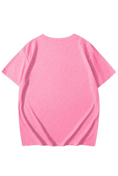 BRZ Kids Unisex Çocuk Basic T-shirt Pembe
