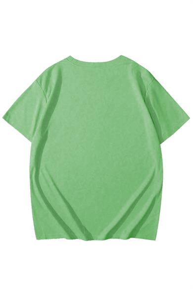 BRZ Kids Unisex Çocuk Basic T-shirt Su Yeşili
