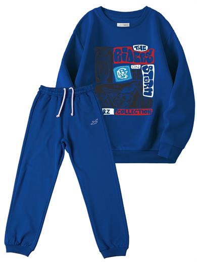 BRZ Kids Unisex Çocuk Baskılı Eşofman Takım