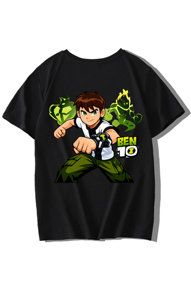 BRZ Kids Unisex Çocuk Ben 10 T-shirt Siyah