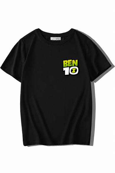 BRZ Kids Unisex Çocuk Ben 10 T-shirt Siyah