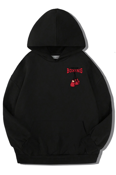 BRZ Kids Unisex Çocuk Boxing Hoodie Siyah