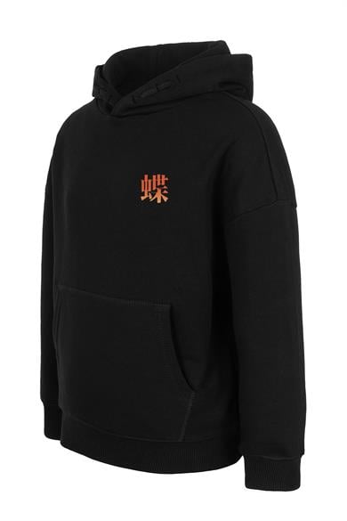 BRZ Kids Unisex Çocuk Butterfly and Japanese Panda Hoodie