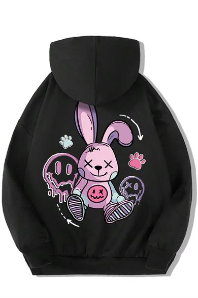 BRZ Kids Unisex Çocuk Cartoon Rabbit Hoodie