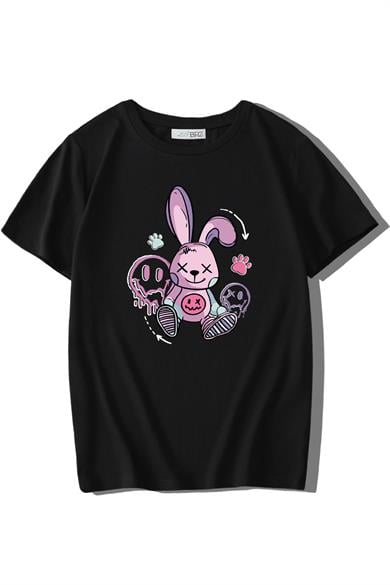BRZ Kids Unisex Çocuk Cartoon Rabbit T-shirt