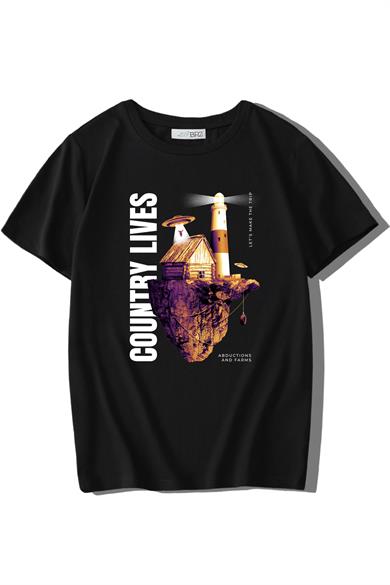 BRZ Kids Unisex Çocuk Country Lives T-shirt