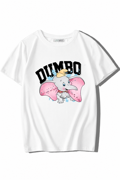 BRZ Kids Unisex Çocuk Dumbo T-shirt Beyaz