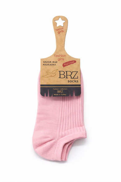 BRZ Kids Unisex Çocuk Düz Renk Kısa Çorap 6lı Set