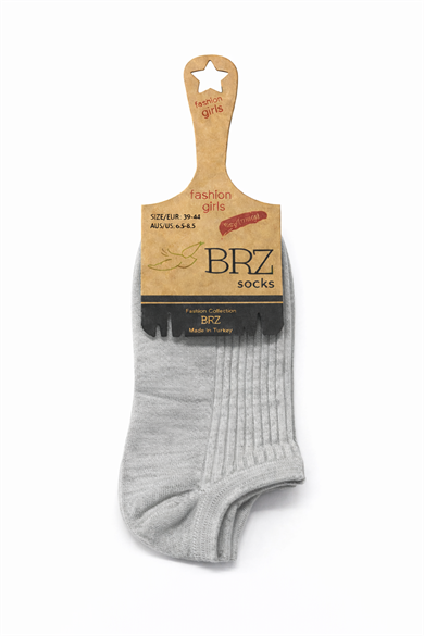 BRZ Kids Unisex Çocuk Düz Renk Kısa Çorap 6lı Set