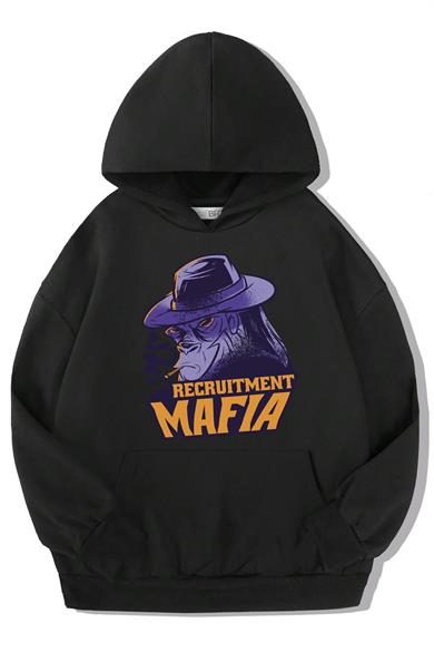 BRZ Kids Unisex Çocuk Gorilla Mafia Hoodie