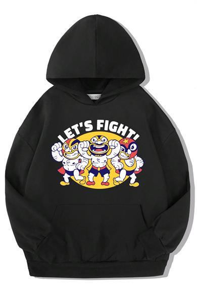 BRZ Kids Unisex Çocuk Lets Fight Hoodie