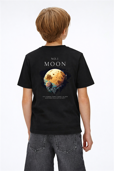 BRZ Kids Unisex Çocuk No1 Moon T-shirt