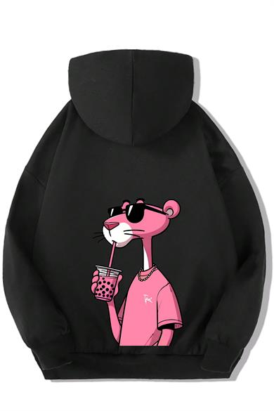 BRZ Kids Unisex Çocuk Pembe Panter Hoodie