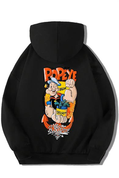 BRZ Kids Unisex Çocuk Popeye Temel Reis Hoodie