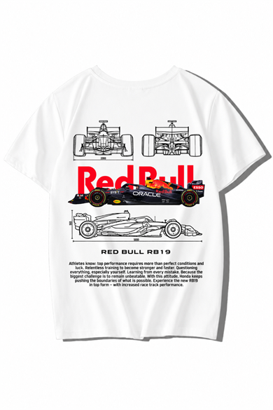 BRZ Kids Unisex Çocuk Redbull RB19 T-shirt (BEYAZ)BRZ Kids Unisex Çocuk Redbull RB19 T-shirt (BEYAZ)