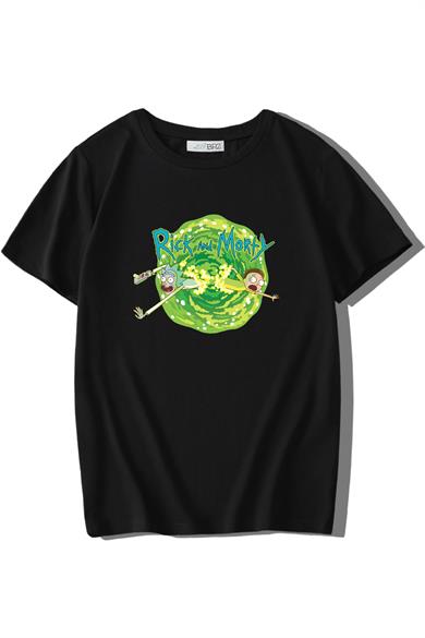 BRZ Kids Unisex Çocuk Rick and Morty T-shirt