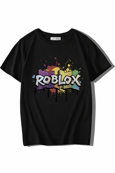 BRZ Kids Unisex Çocuk Roblox T-shirt Siyah