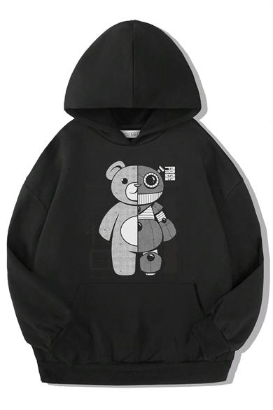 BRZ Kids Unisex Çocuk Robot Bear Hoodie