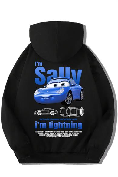 BRZ Kids Unisex Çocuk Sally Arabalar Hoodie