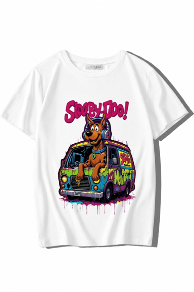 BRZ Kids Unisex Çocuk Scooby-Doo! T-shirt Beyaz