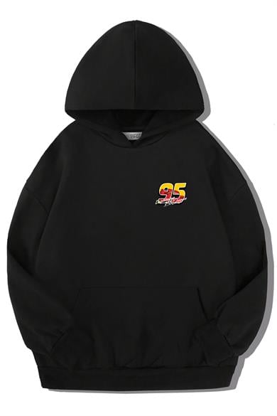 BRZ Kids Unisex Çocuk Şimşek McQueen Arabalar Hoodie