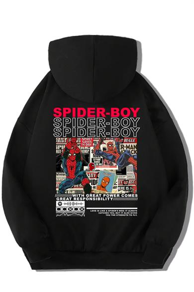 BRZ Kids Unisex Çocuk Spider-Boy Hoodie