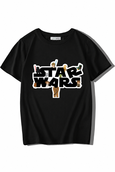BRZ Kids Unisex Çocuk Star Wars T-shirt Siyah