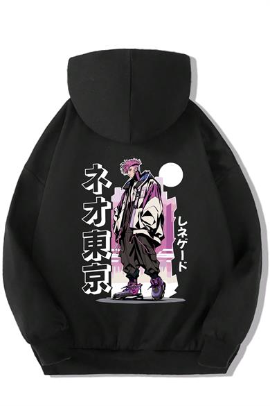 BRZ Kids Unisex Çocuk Tokyo City vs Man Hoodie