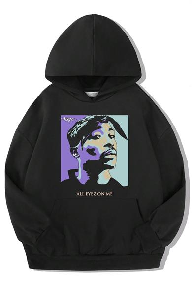 BRZ Kids Unisex Çocuk Tupac All Eyez On Me Hoodie