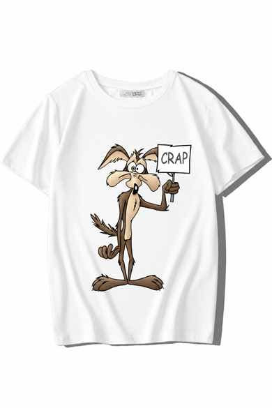 BRZ Kids Unisex Çocuk Wile Crap T-shirt Beyaz
