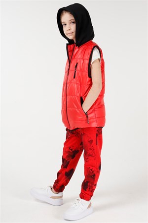 BRZ Kids Unisex Kapüşonlu Çocuk Yelek