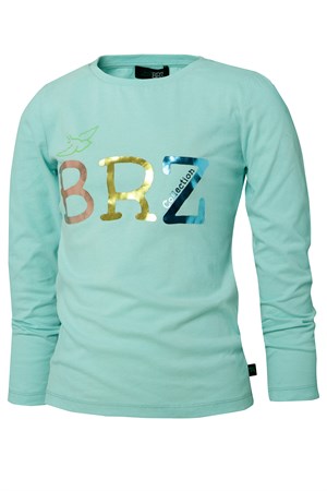BRZ Kids Varak Baskılı Kız Çocuk Uzun Kollu T-shirt
