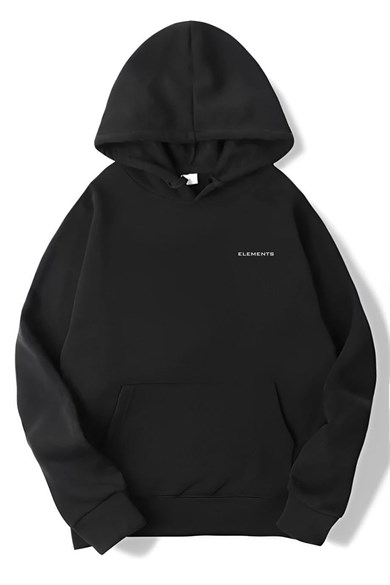 Unisex Oversize Mohamed Salah Hoodie Siyah