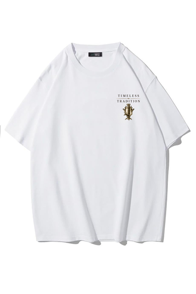 Unisex Oversize Timeless Tradition Semaver T-shirt (BEYAZ)