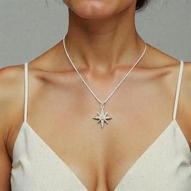 Yıldız Kolye – 40+7 cm Ayarlanabilir – Paslanmaz Çelik – Suya Dayanıklı Şık Kadın Kolye