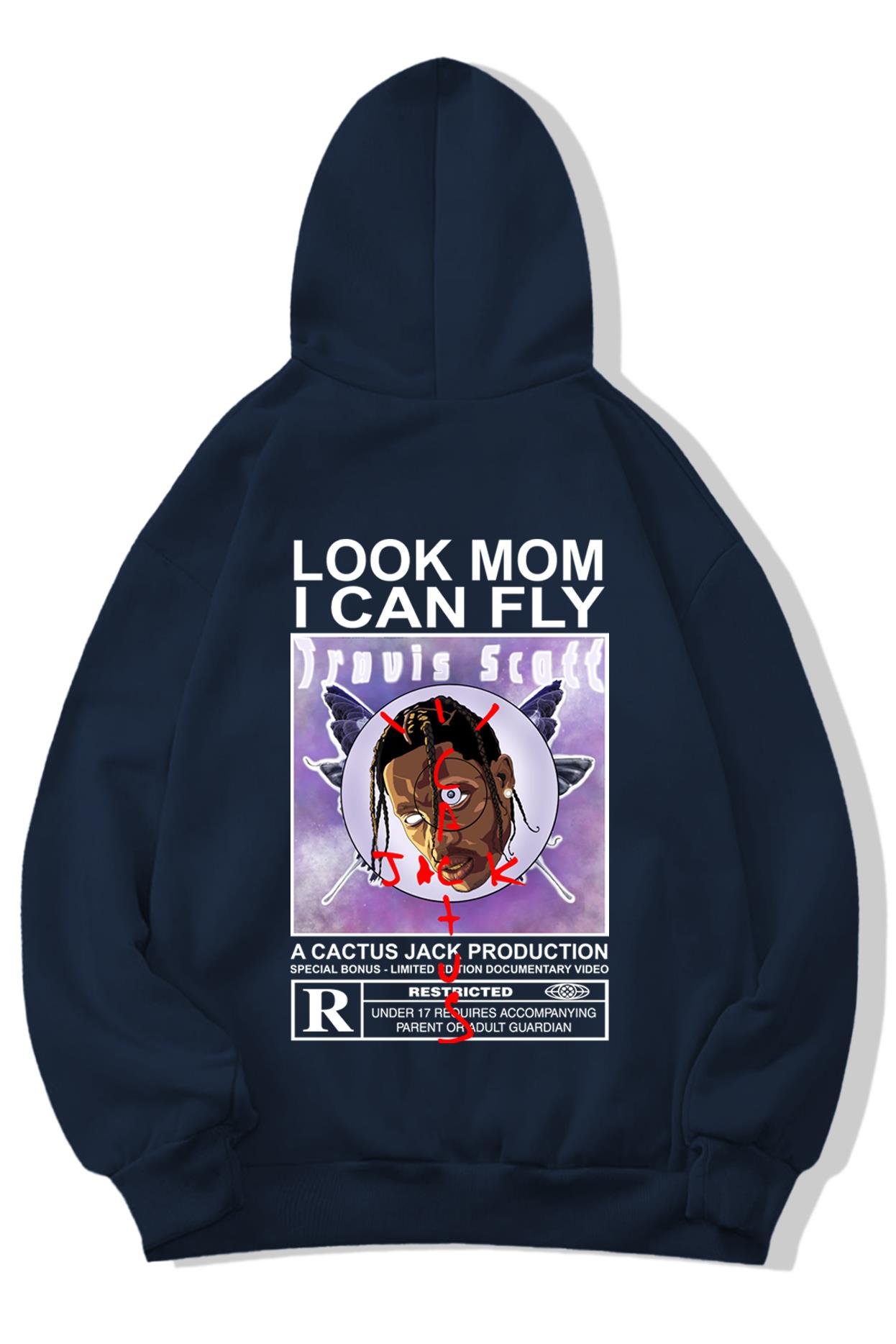 BRZ Collection Oversize Look Mom I Can Fly Cactus Jack Hoodie