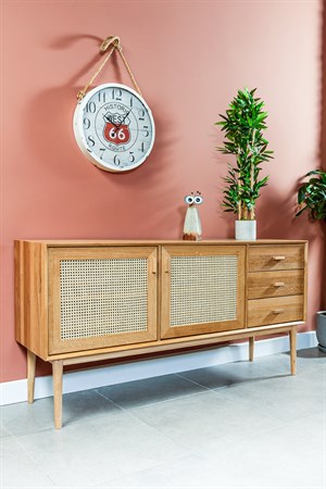 Fox Hazeran Masif Meşe Konsol