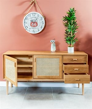 Fox Hazeran Masif Meşe Konsol