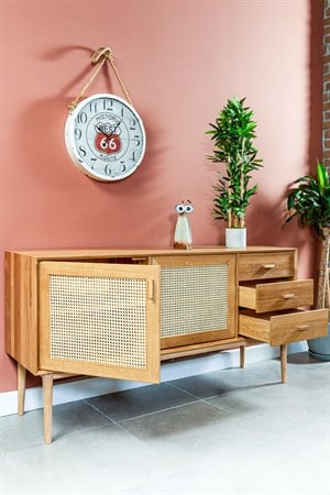 Fox Hazeran Masif Meşe Konsol