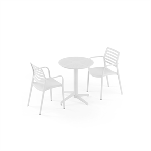 Balkon Takımı (Moon Katlanır Masa Ø60 cm + Louise-XL Sandalye)