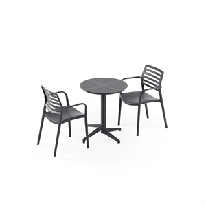 Balkon Takımı (Moon Katlanır Masa Ø60 cm + Louise-XL Sandalye)